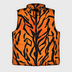 Мужской жилет Тигровый огненный паттерн