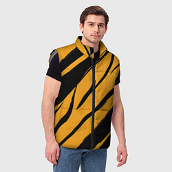 Мужской жилет Тигровый раскрас, цвет: 3D-светло-серый — фото 2