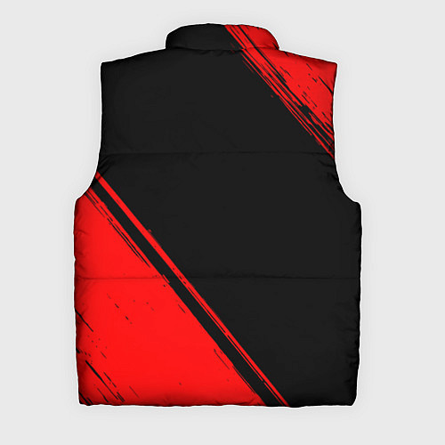 Мужской жилет Assassins Creed - red gradient вертикально / 3D-Черный – фото 2