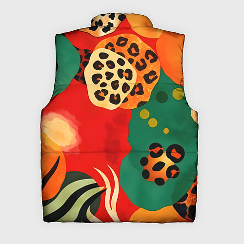 Мужской жилет Анималистичный африканский паттерн / 3D-Красный – фото 2
