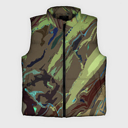 Мужской жилет Абстракция тон хаки