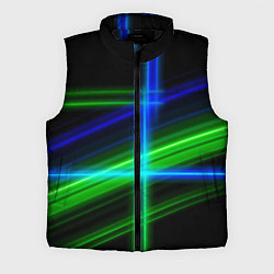 Мужской жилет Color blue black green, цвет: 3D-черный