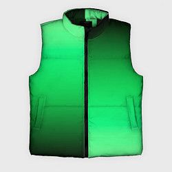 Мужской жилет Чёрно-зелёный градиент пополам
