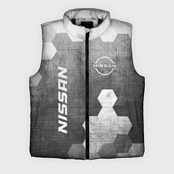 Мужской жилет Nissan - grey gradient вертикально, цвет: 3D-черный