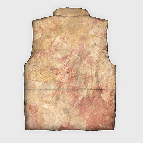 Мужской жилет Абстракция - marble red / 3D-Черный – фото 2