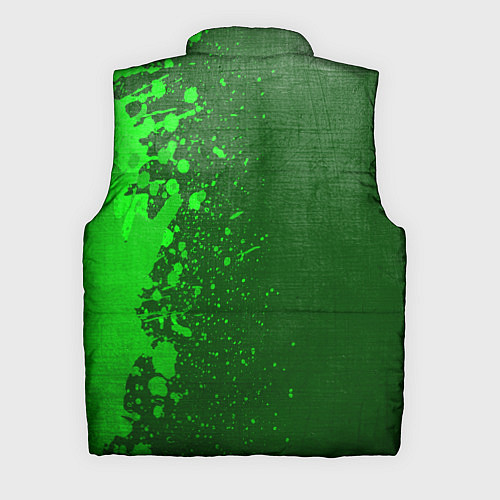 Мужской жилет Assassins Creed - green gradient по-вертикали / 3D-Черный – фото 2