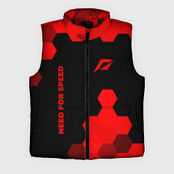 Мужской жилет Need for Speed - red gradient вертикально, цвет: 3D-черный