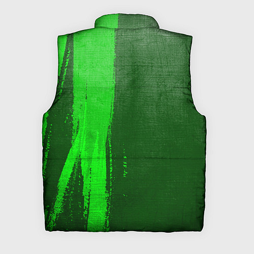 Мужской жилет Asking Alexandria - green gradient по-вертикали / 3D-Черный – фото 2