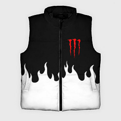 Мужской жилет Monster energy red logo, цвет: 3D-черный