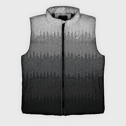 Мужской жилет Градиент полосами тёмно-серый графитовый, цвет: 3D-черный
