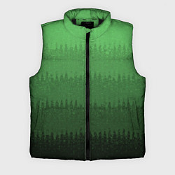Мужской жилет Зеленый градиент текстурные полосы