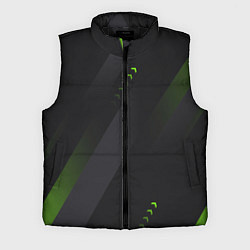 Мужской жилет Color black green