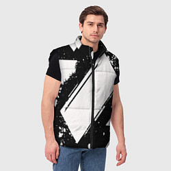 Мужской жилет Color black white, цвет: 3D-черный — фото 2