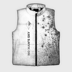 Мужской жилет No Mans Sky - white gradient по-вертикали, цвет: 3D-черный