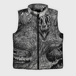 Мужской жилет Черепа динозавров - эскиз