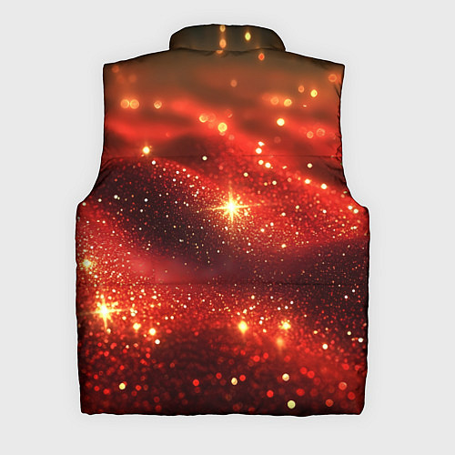 Мужской жилет Красная зернистая текстура / 3D-Черный – фото 2