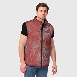 Мужской жилет Черепа лошадей - эскиз, цвет: 3D-черный — фото 2