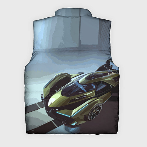 Мужской жилет Lamborghini - motorsport extreme / 3D-Черный – фото 2