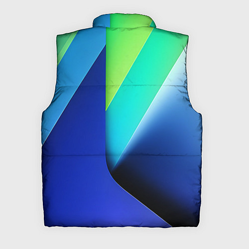 Мужской жилет Color blue green / 3D-Черный – фото 2