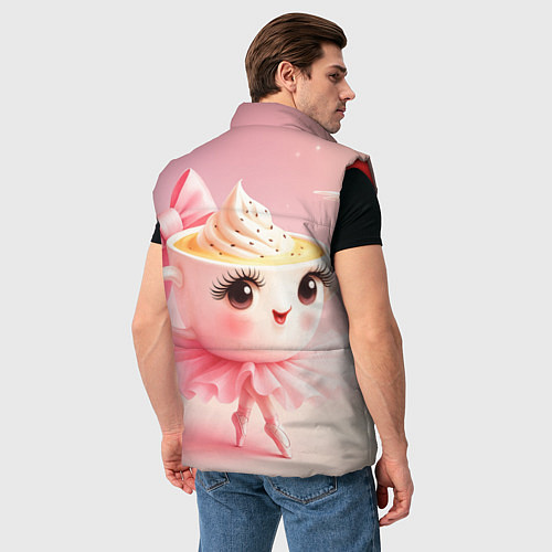 Мужской жилет Балерина капучино розовый / 3D-Красный – фото 4