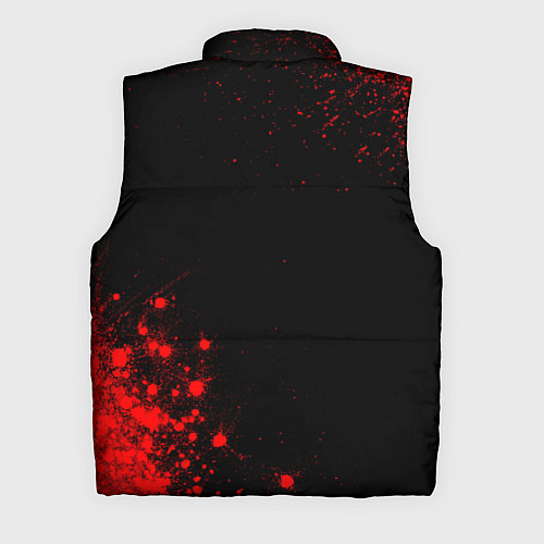 Мужской жилет Thirty Seconds to Mars - red gradient вертикально / 3D-Черный – фото 2