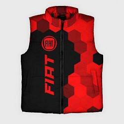 Мужской жилет Fiat - red gradient по-вертикали, цвет: 3D-черный