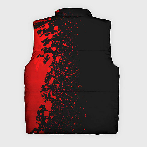 Мужской жилет Among Us - red gradient по-вертикали / 3D-Черный – фото 2