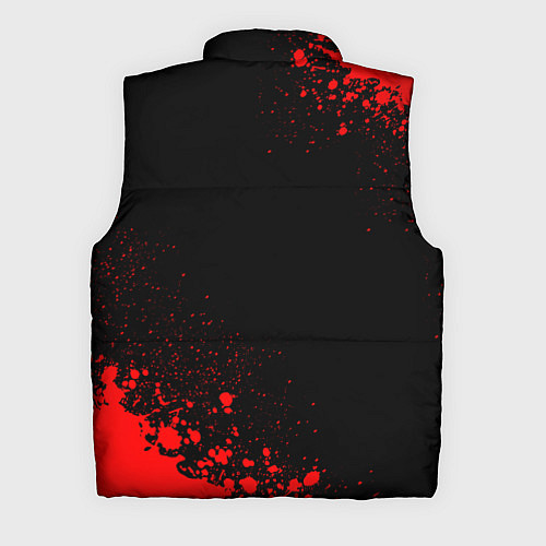 Мужской жилет Borussia - red gradient вертикально / 3D-Черный – фото 2