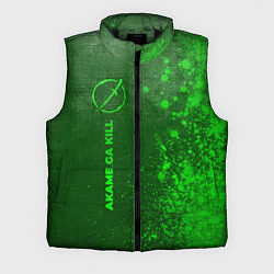 Мужской жилет Akame ga Kill - green gradient по-вертикали, цвет: 3D-черный