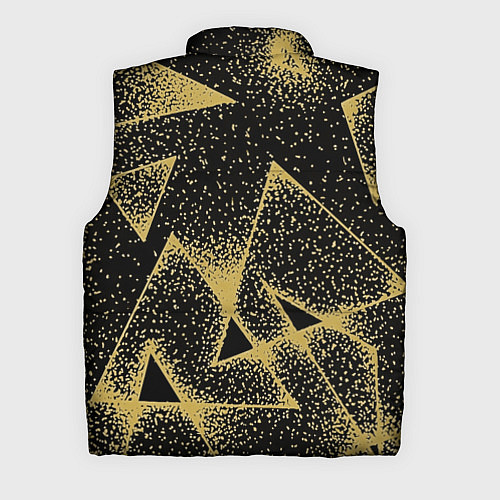 Мужской жилет Triangle yellow with dots / 3D-Черный – фото 2