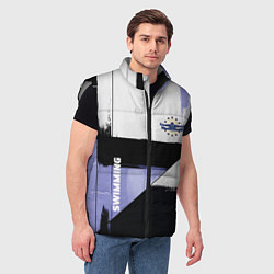Мужской жилет Плавание спортивное, цвет: 3D-светло-серый — фото 2