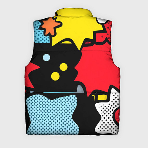 Мужской жилет Поп абстракция / 3D-Черный – фото 2