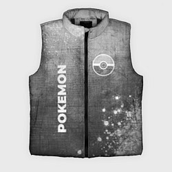 Мужской жилет Pokemon - grey gradient вертикально, цвет: 3D-черный