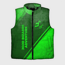 Мужской жилет JoJo Bizarre Adventure - green gradient вертикальн, цвет: 3D-черный