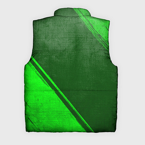 Мужской жилет JoJo Bizarre Adventure - green gradient вертикальн / 3D-Черный – фото 2