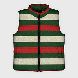 Мужской жилет Цветные лини текстура ткани
