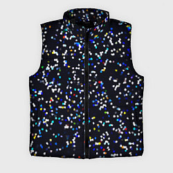 Мужской жилет Чёрно-синий мозаика паттерн
