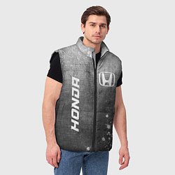 Мужской жилет Honda - grey gradient вертикально, цвет: 3D-черный — фото 2