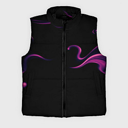 Мужской жилет Color pink abstraction, цвет: 3D-черный