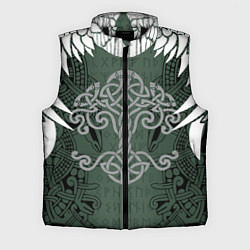 Мужской жилет Древние руны и древо жизни с крыльями