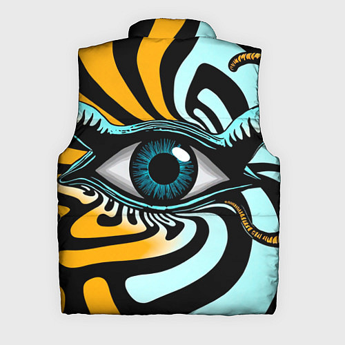 Мужской жилет Глаз - психоделика / 3D-Черный – фото 2