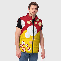 Мужской жилет Анималистичный паттерн, цвет: 3D-черный — фото 2