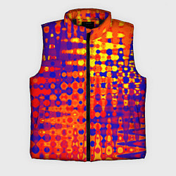 Мужской жилет Пламенный сочный оранжево-синий