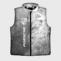 Мужской жилет Porsche - grey gradient по-вертикали, цвет: 3D-черный