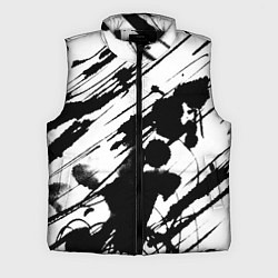Мужской жилет Брызги и штрихи черной краски