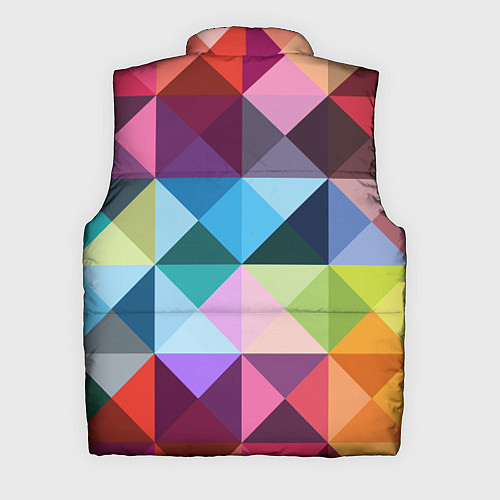 Мужской жилет Цветные квадраты / 3D-Черный – фото 2