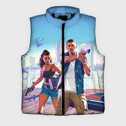 Мужской жилет GTA 6 главные герои, цвет: 3D-черный