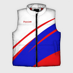 Мужской жилет Россия бело-сине-красный