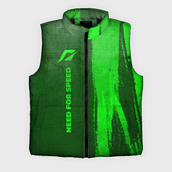 Мужской жилет Need for Speed - green gradient по-вертикали, цвет: 3D-черный