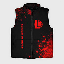 Мужской жилет League of Legends - red gradient вертикально, цвет: 3D-черный